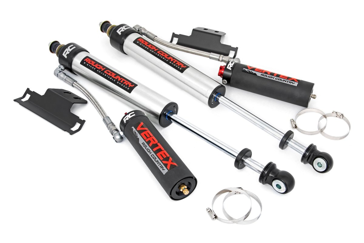 Toyota Tacoma Coilover Suspension Kit - Rear - Rough Country - Vertex 2.5 Adjustable with Reservoir - '05-'23